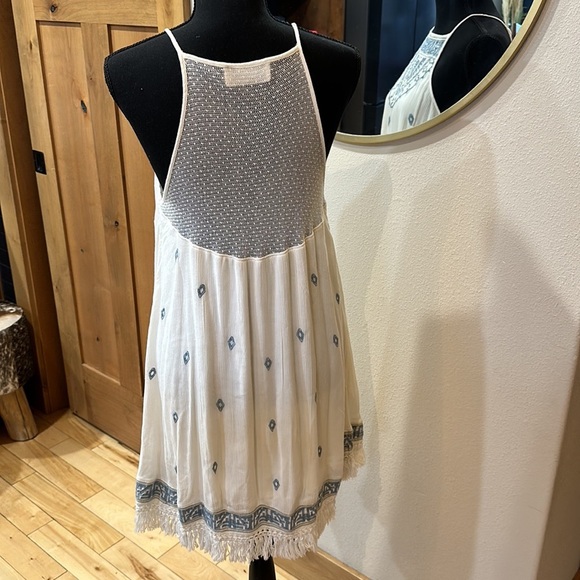 Abercrombie & Fitch size small fully lined fringe razorback dress - Picture 5 of 11